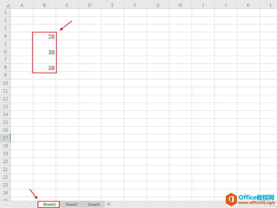 Excel中，把sheet1中的数据相加，结果自动显示在sheet2中