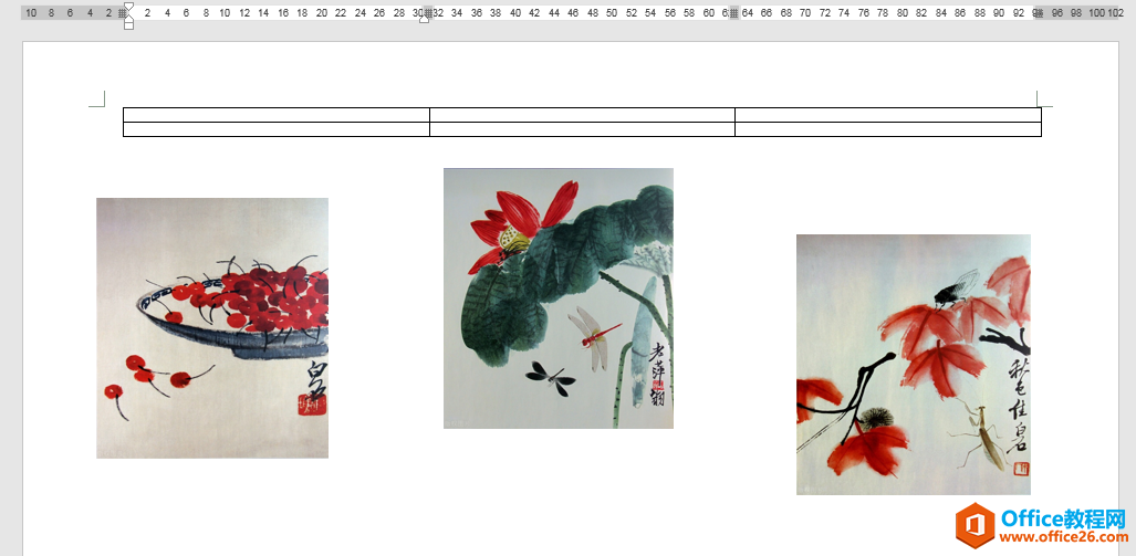 Word办公技巧：利用表格快速将不同大小的图片进行整齐排列