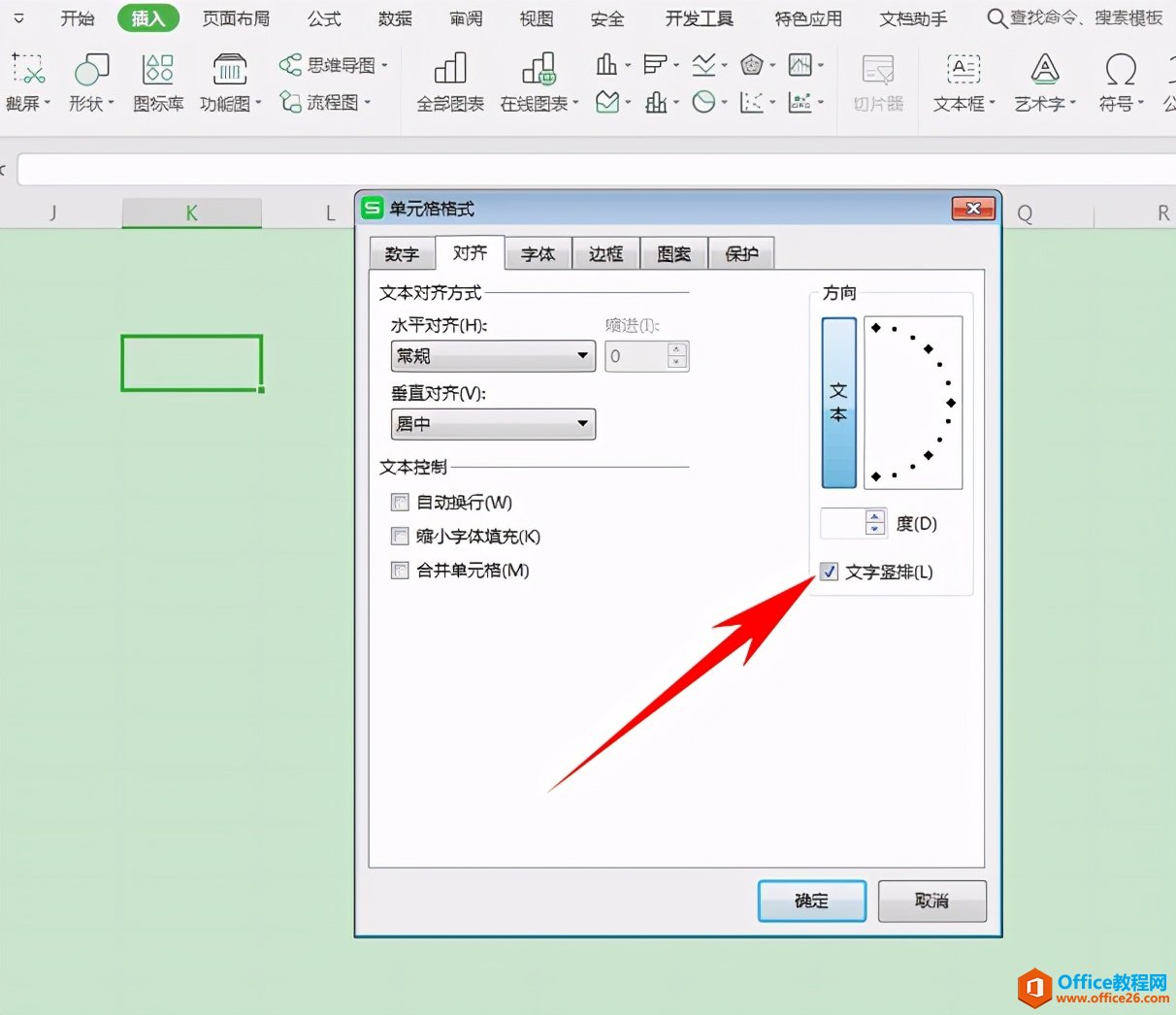 Excel表格技巧—如何在单元格内输入竖排文字