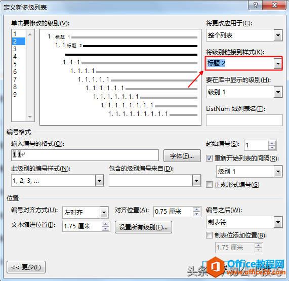 word文档如何设置和使用多级列表