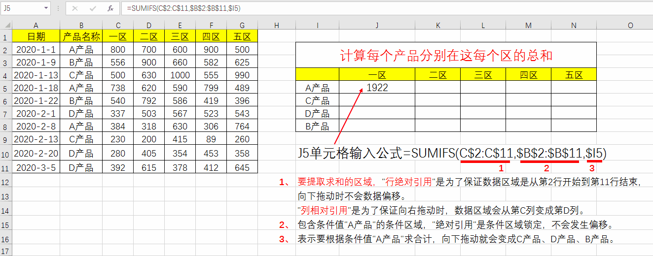 发现EXCEL隐藏功能,SUMIFS函数居然可以