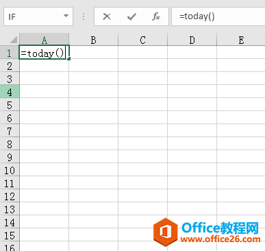 Excel中，怎样能自动输入“今天”日期，不需要每天都输