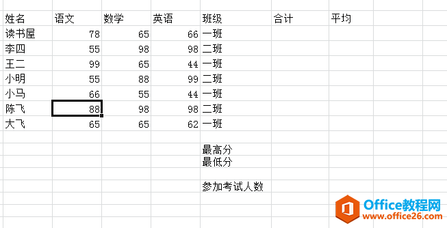 excel 中sum函数与average函数的使用