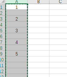 excel 2019批量删除空白行的方法1