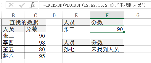 IFERROR 函数