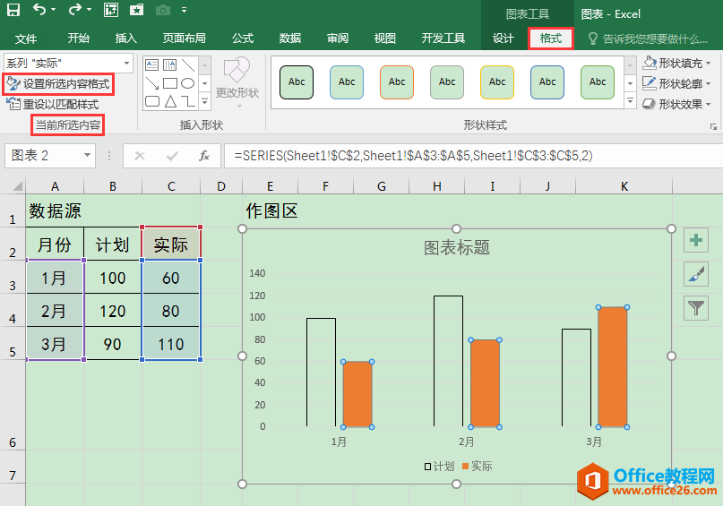 Excel办公技巧：用温度计图表直观显示两组数据的差异