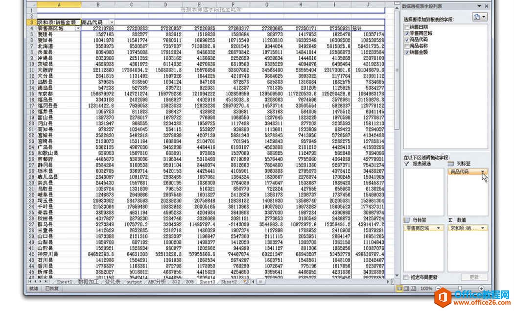 请勿使用数据透视表（Pivot Table）