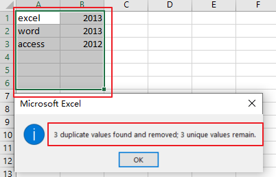 Excel中如何刪除重複的行4