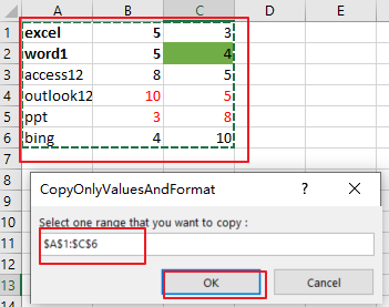 Excel 中如何只複製內容和格式6