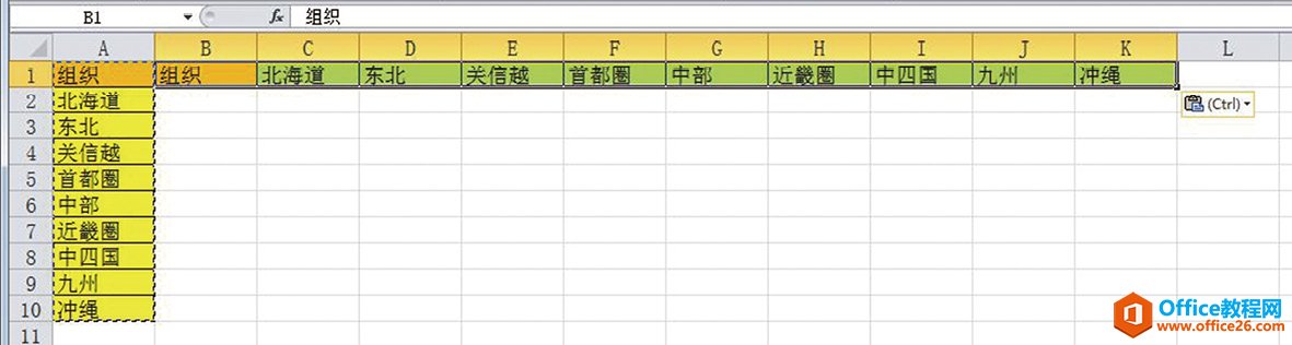 Excel选择性粘贴：更换行列