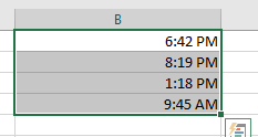 Excel中如何从日期和时间中提取时间11