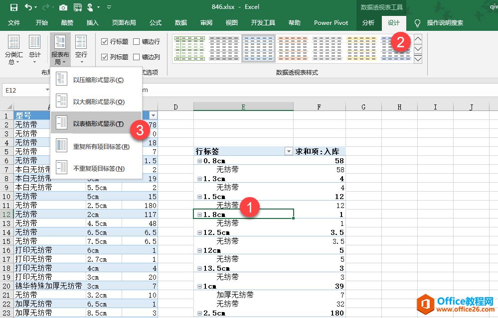 为啥我的excel透视表生成之后会有空单元格？