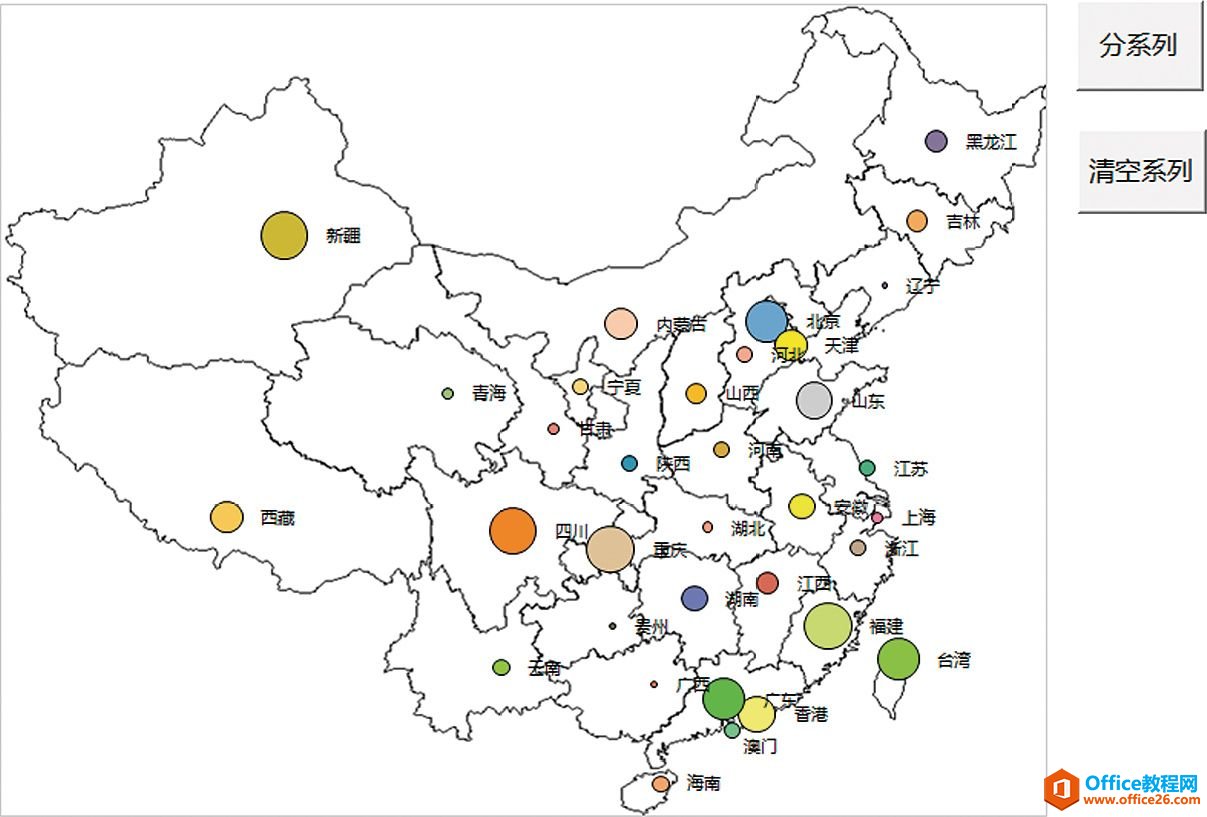 Excel气泡图的图形转换［李代桃僵］