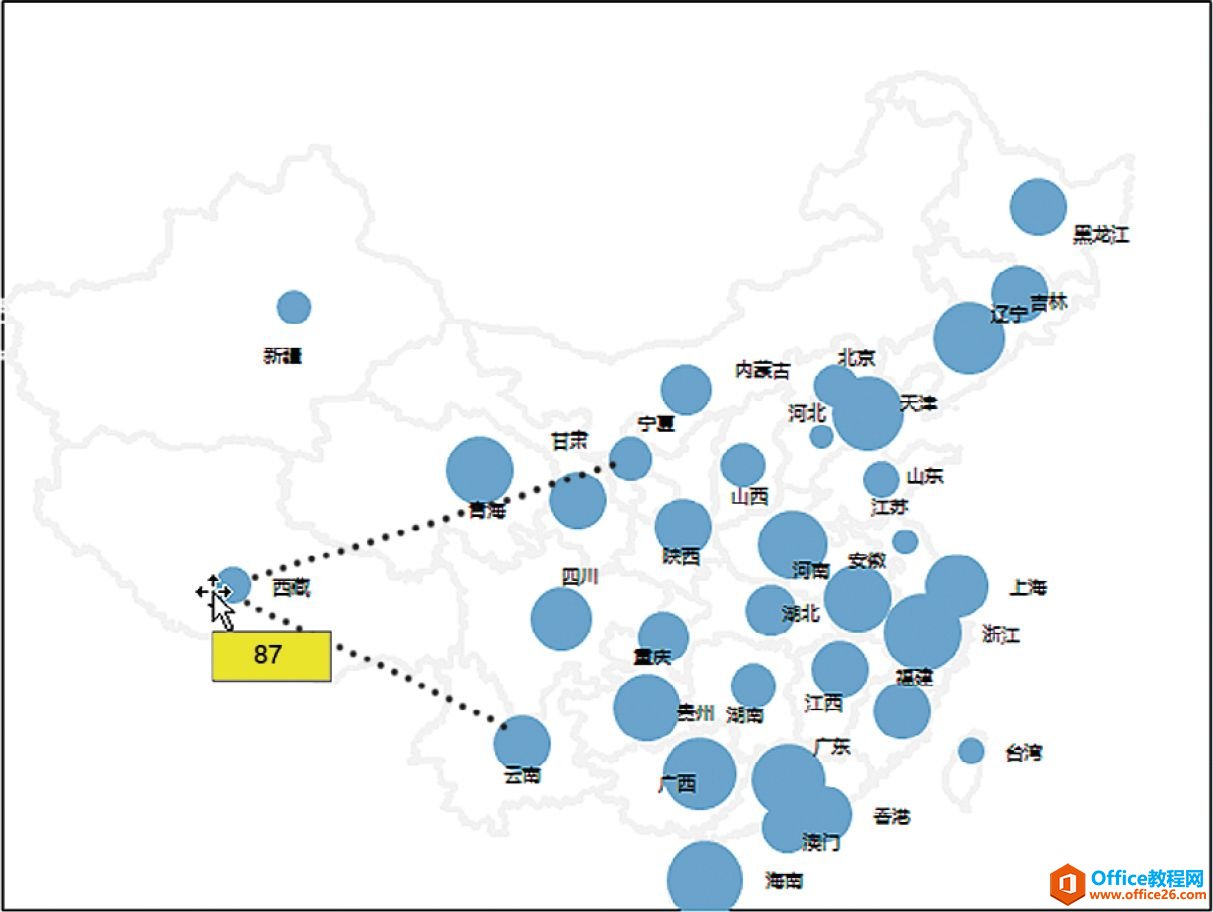 Excel气泡图的图形转换［李代桃僵］