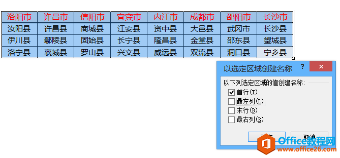 excel添加多级下拉菜单