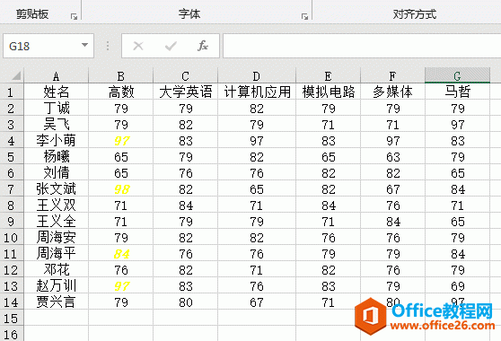 Excel 2019设置标准偏差条件格式