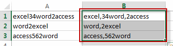 Excel根据任意数字拆分文本字符串