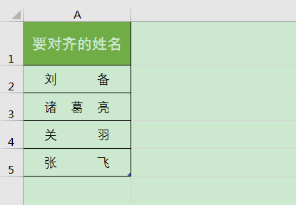 Excel办公技巧：如何快速使不同长度的姓名在单元格中首尾对齐？