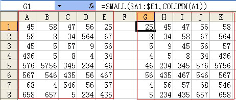 excel排序实例