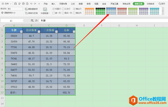 表格技巧—Excel数据区域的转换方法