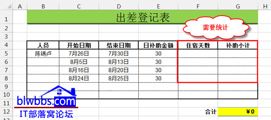 excel两个日期相减