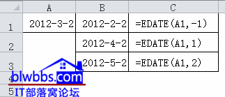 edate函数