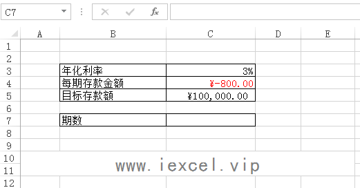 Excel中的财务函数-NPER总期数