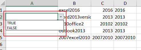 Excel中根据下拉列表的选择自动隐藏特定的列2