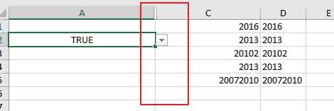 Excel中根据下拉列表的选择自动隐藏特定的列3