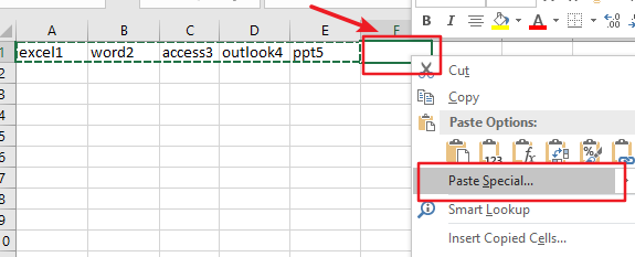 Excel 如何将数据从水平转成垂直