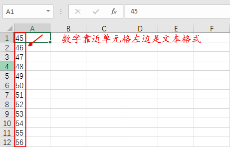 Excel中，怎样判断单元格中的数字是文本格式还是数值格式