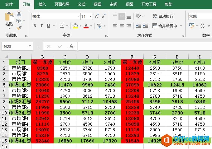 Excel 2019复制分级显示数据