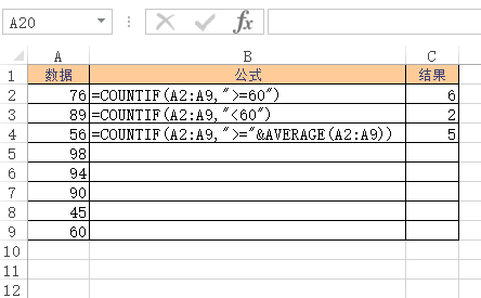 COUNTIF 函数