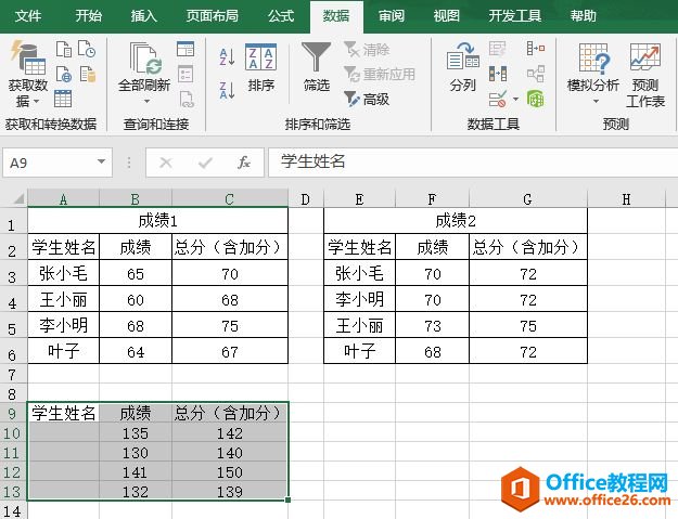 Excel 2019按类别合并计算图解