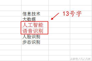 Excel中怎样输入13号字