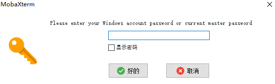 mobaxterm 如何设置并修改主密码步骤4