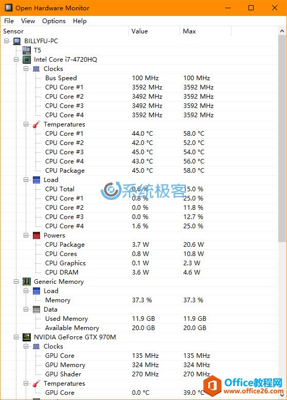 如何查看 Windows 计算机 CPU 温度