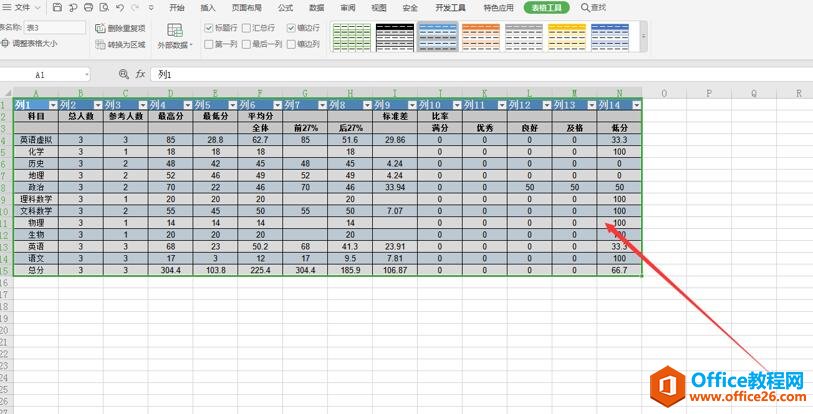 Excel中如何插入表格5