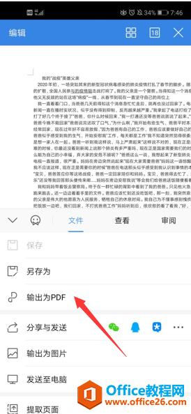 手机 WPS 怎么将doc文档转换为PDF文档2