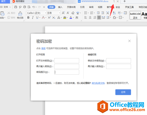 WPS文档加密如何解除5