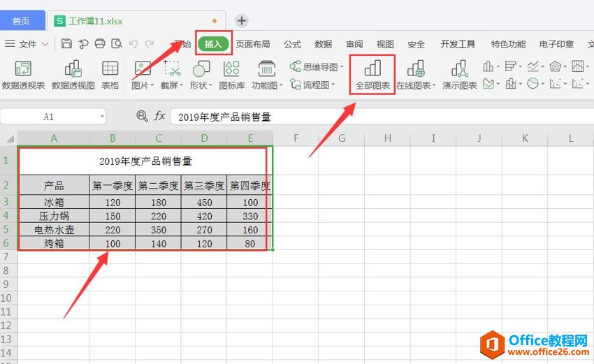 WPS 如何给Excel图表添加标题1