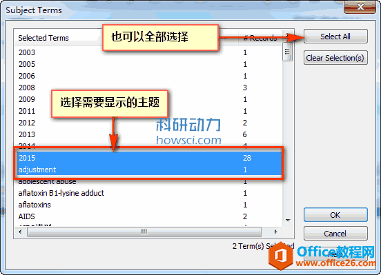 EndNote的主题目录（Subject Bibliograpy）