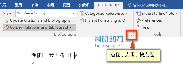 EndNote Configure Bibliography 设置