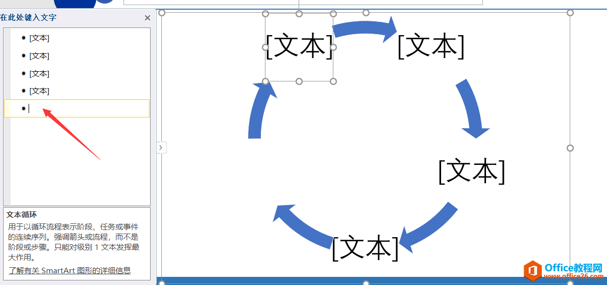 如何使用PPT中SmartArt图形完成循环图内容页 实例教程及技巧