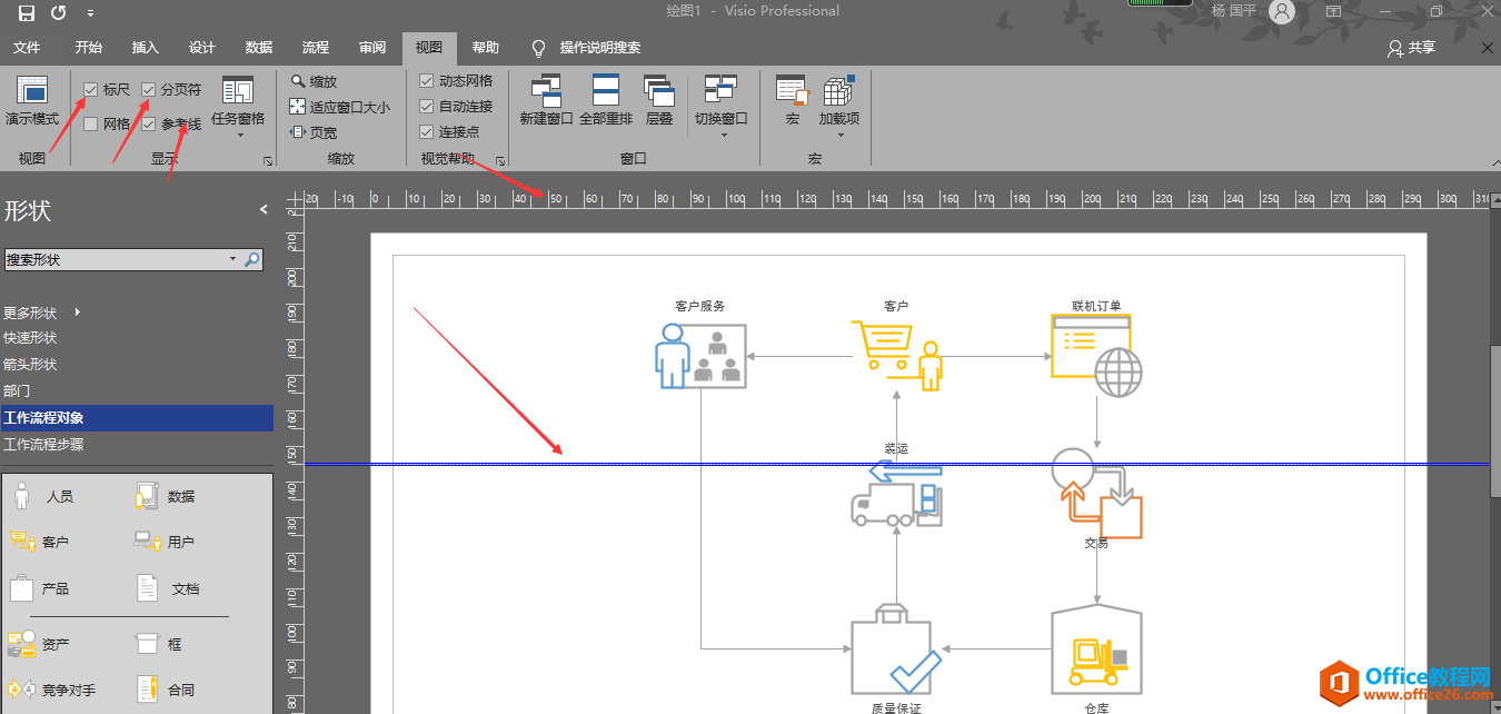 visio 工作界面