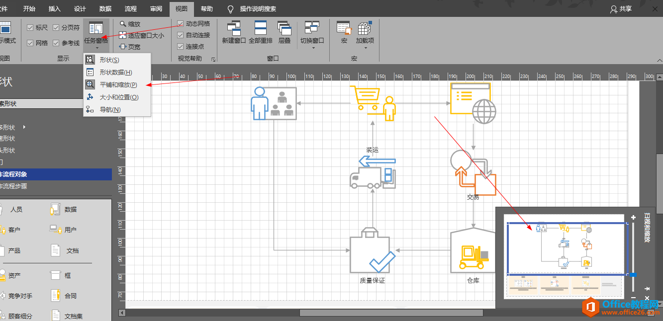 visio 工作界面