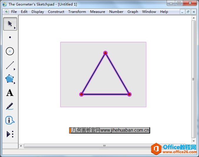 <b>几何画板 如何创建正三角形工具</b>