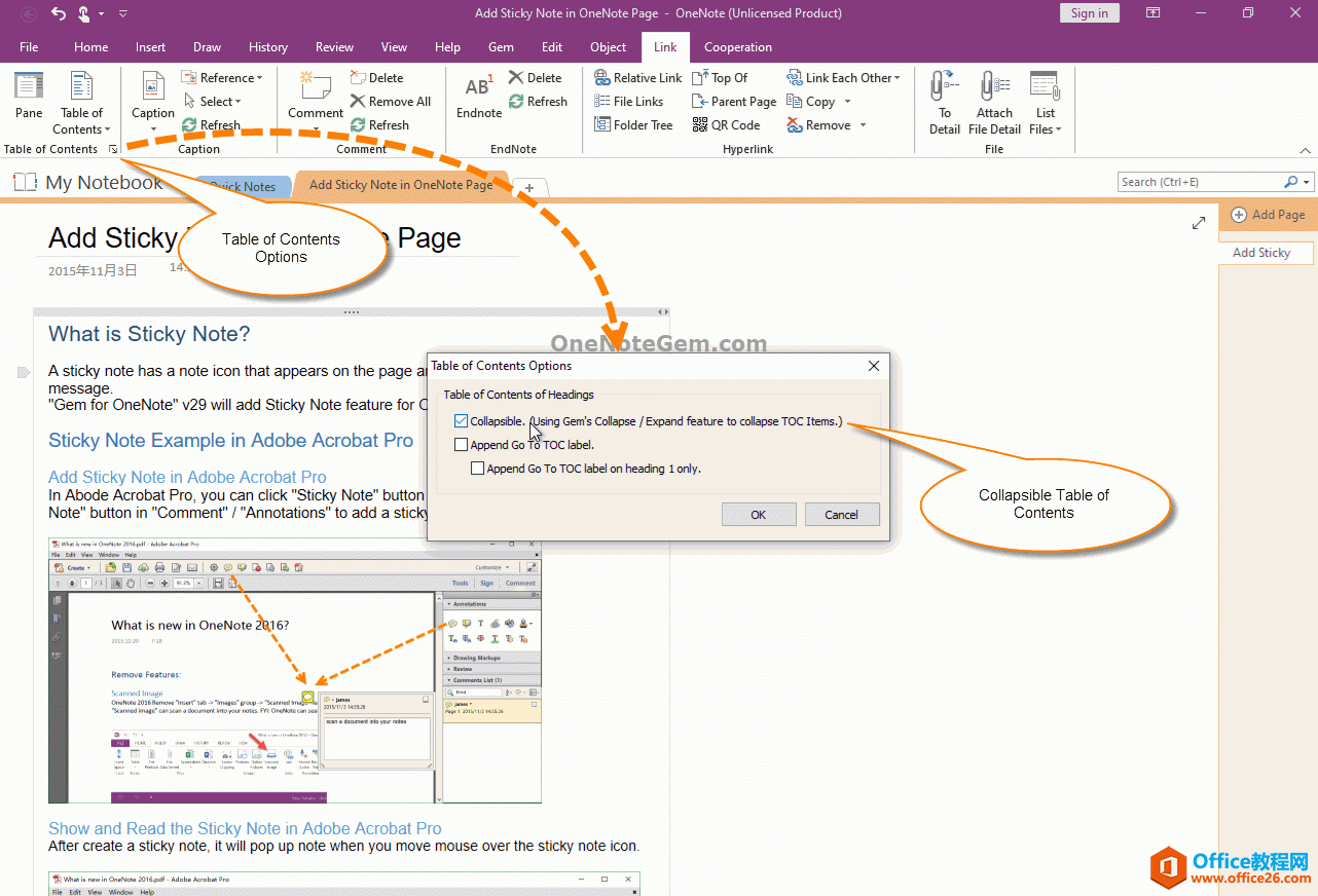 <b>如何在 OneNote 里创建可折叠的大纲目录？</b>