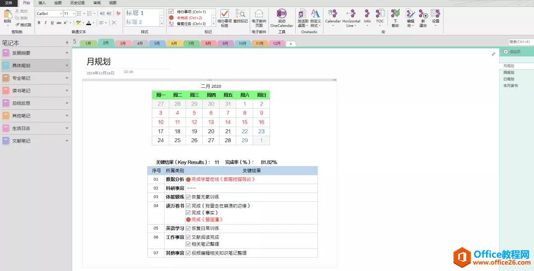 <b>OneNote 高效利用 月规划怎么总结？</b>