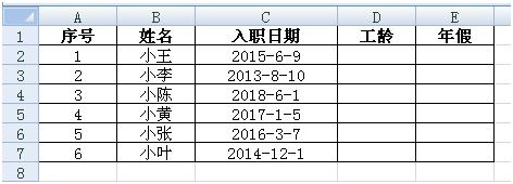 <b>excel 如何快速统计员工工龄及年假的小妙招</b>